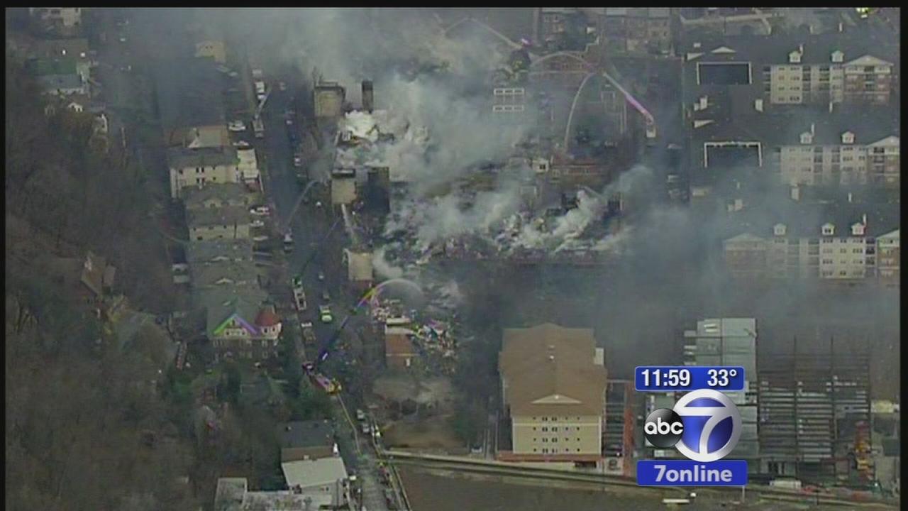 PHOTOS Massive fire destroys fourstory apartment in New Jersey's