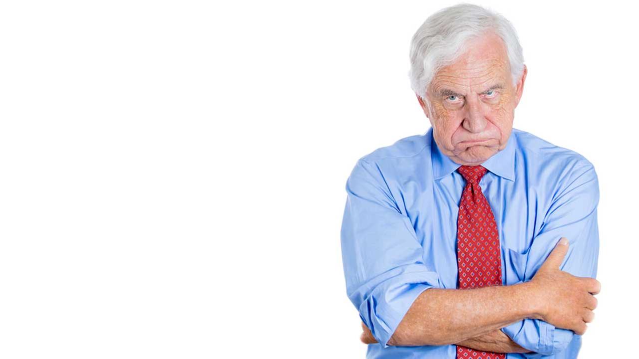 Grumpy old men not so grumpy, study shows