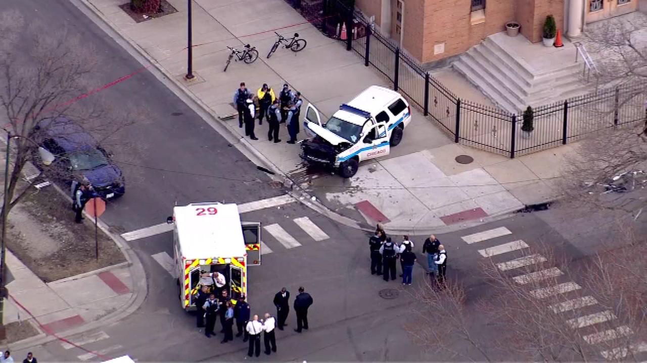 Chicago police SUV involved in crash in West Roseland