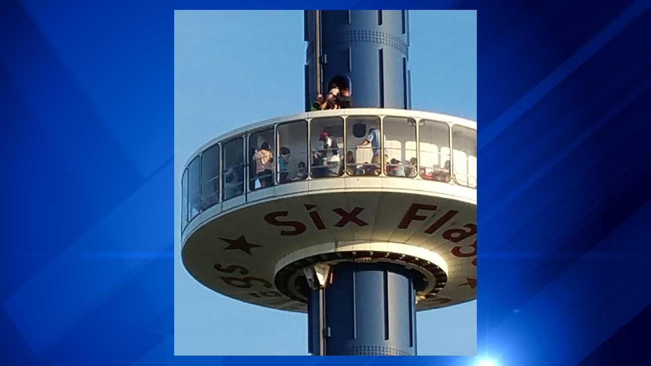Riders Stuck Over 2 Hours On Six Flags Sky Trek Tower Riders Stuck Over 2 Hours On Six Flags Sky Trek Tower