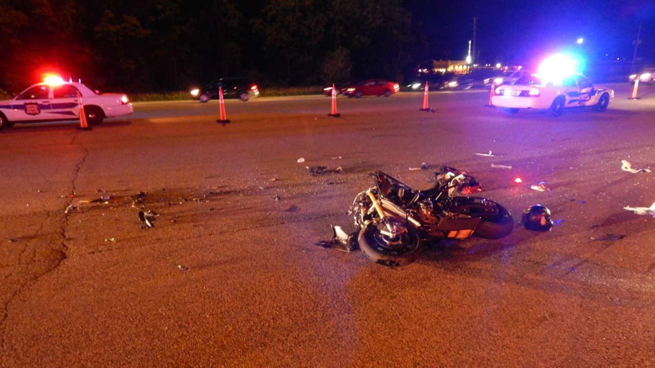 Motorcyclist killed after hitting Indiana State Police patrol car on I90