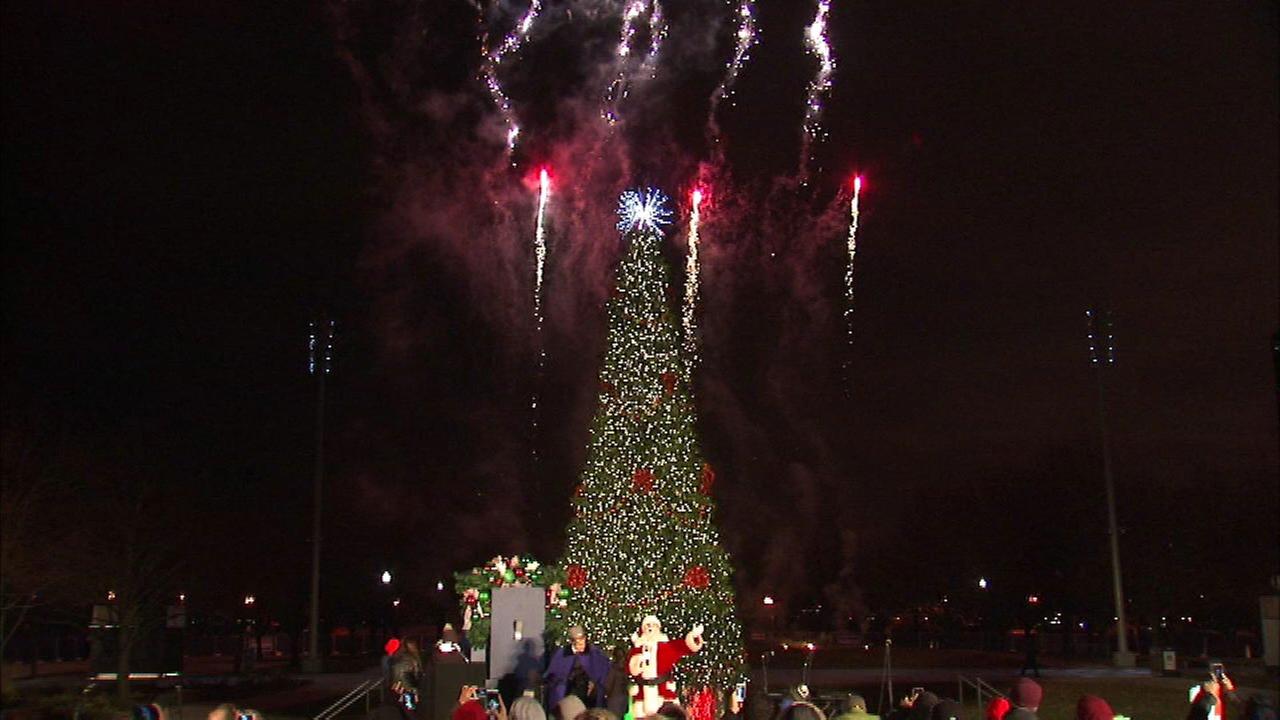 Inaugural Christmas tree lighting ceremony held at Navy Pier