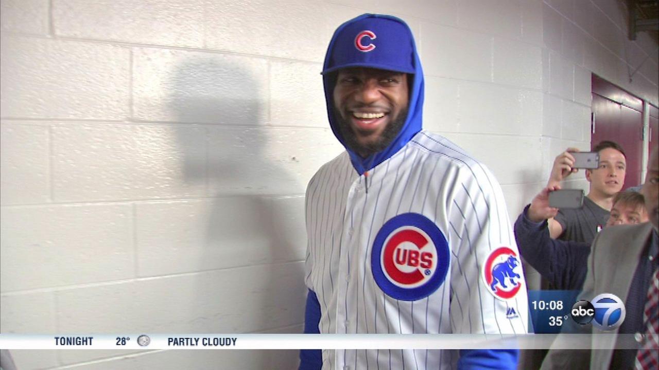 lebron in cubs jersey