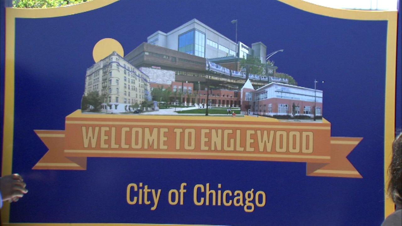 to Englewood' sign greets visitors at 63rd, Yale