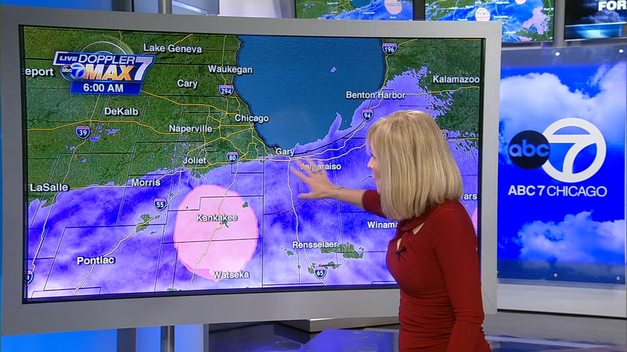 Chicago Weather: Snow creates slick roads, especially south of city and NW Indiana
