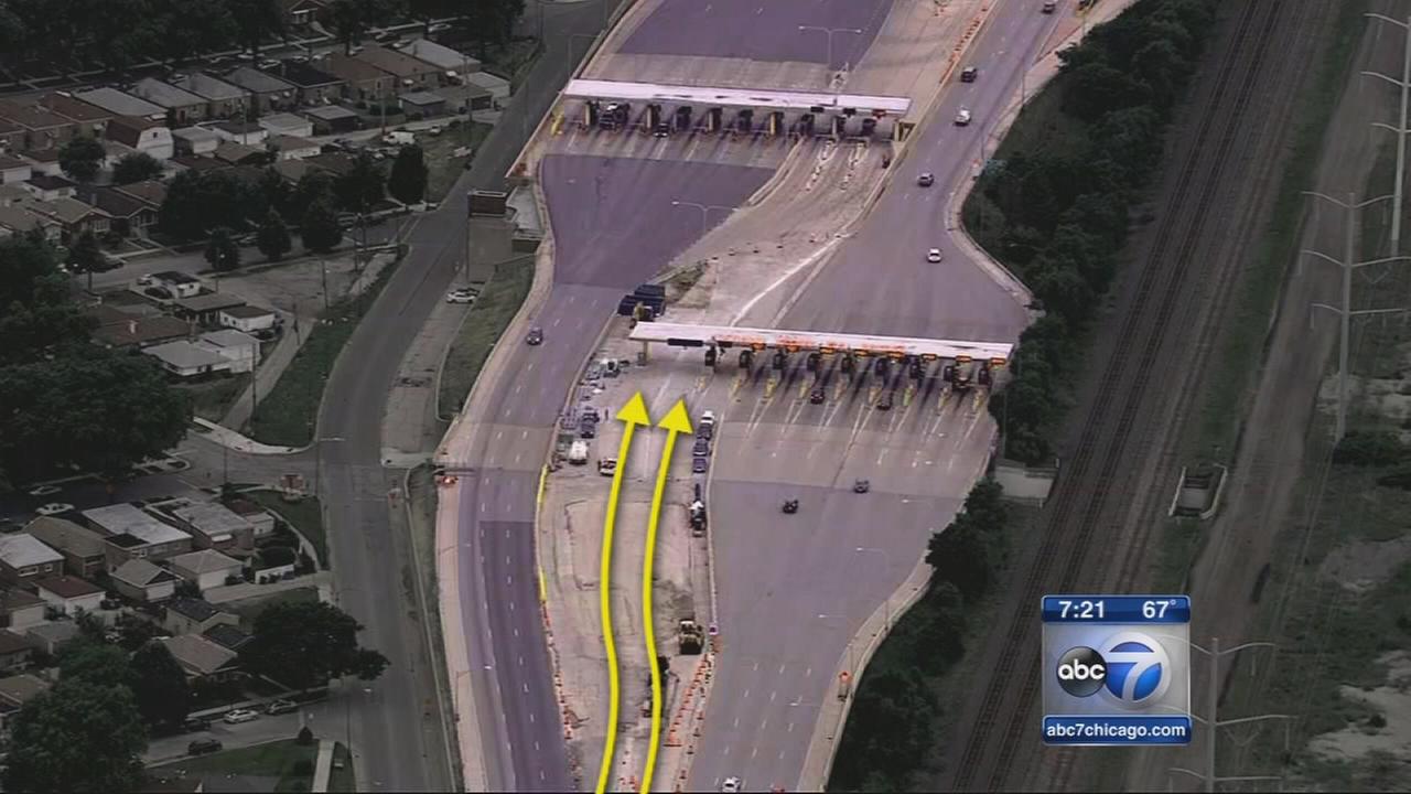 Reversible toll lanes open on Chicago Skyway