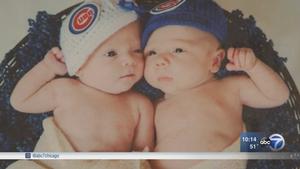 Twins Clark and Addison Dubbed the Good Luck Charms of the Chicago Cubs -  ABC News