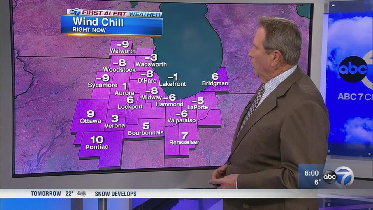 Chicago Weather Snow Saturday night, bitter cold to follow