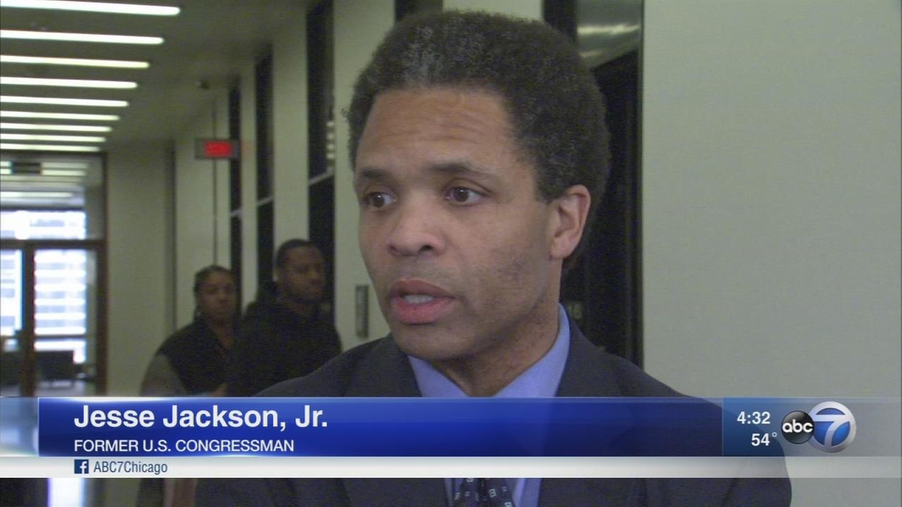 Jesse Jackson Jr. talks in Chicago after divorce hearing
