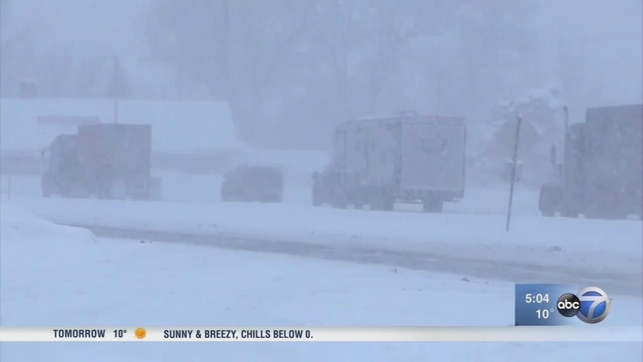 Lake effect snow, cold blast Northwest Indiana