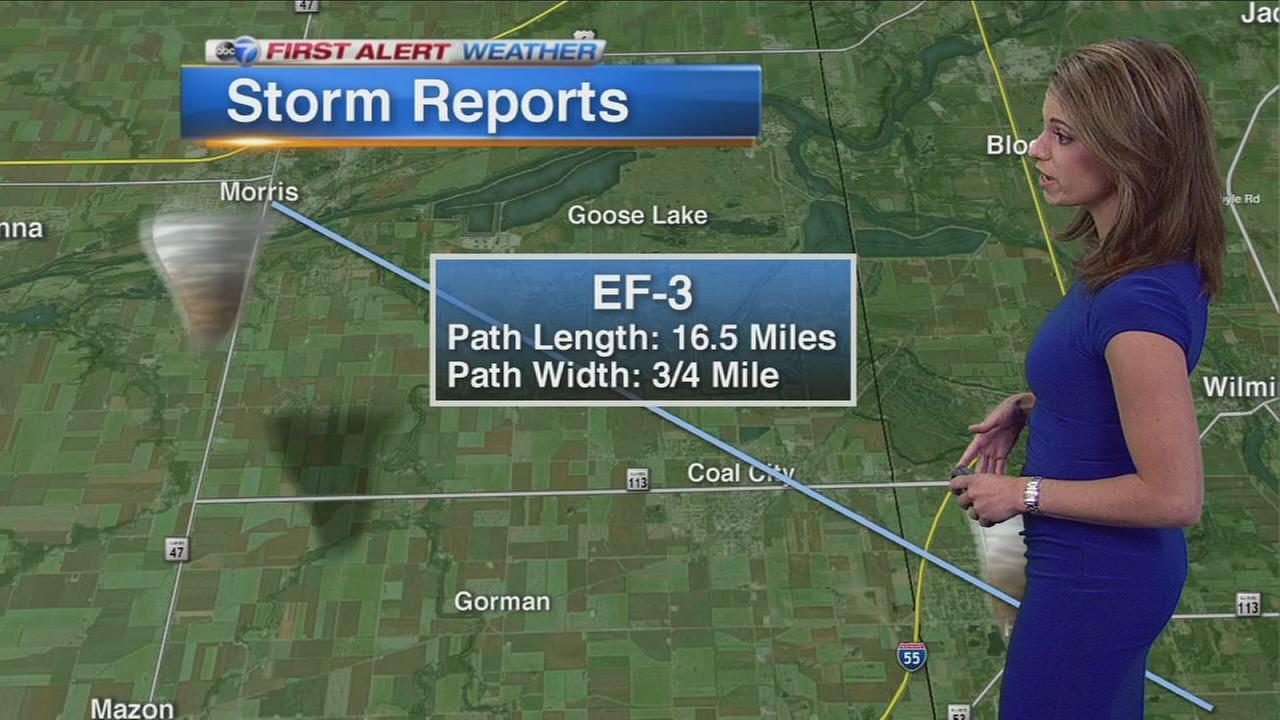 Chicago Weather NWS confirms 9 tornadoes, including EF3 near Coal