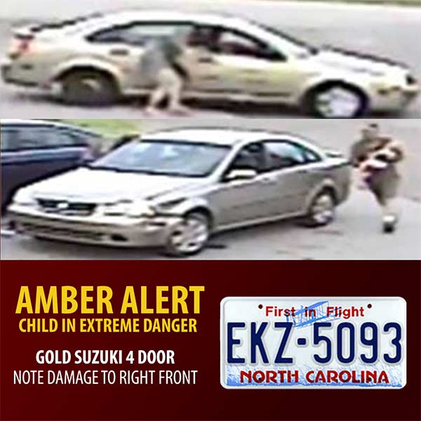 Amber Alert 7 Month Old Possibly Abducted By Armed Sex Offender Pair May Be In North Carolina 4977