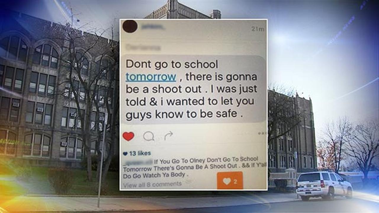 Olney Charter High School student facing charges after alleged threats