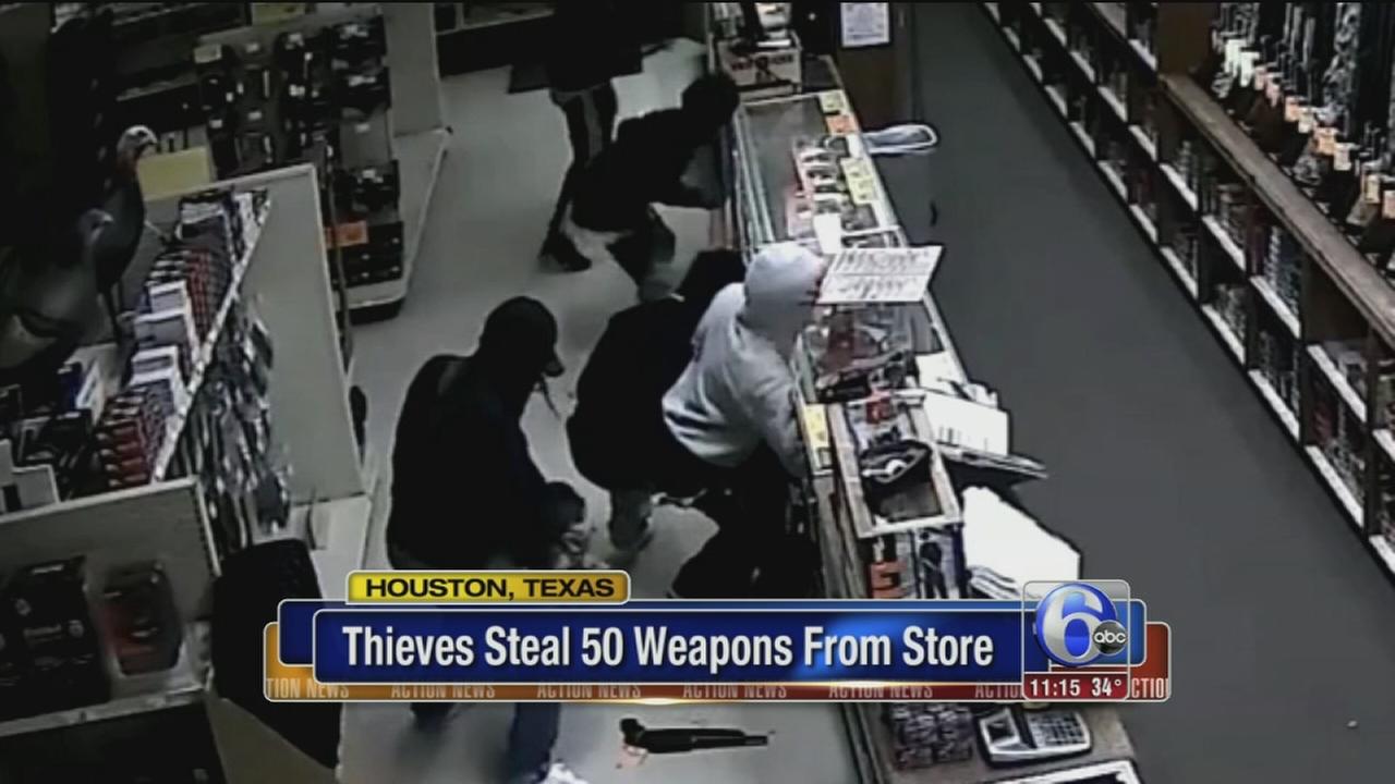Police 3 Arrests Made After Thieves Steal 50 Weapons From Houston Store