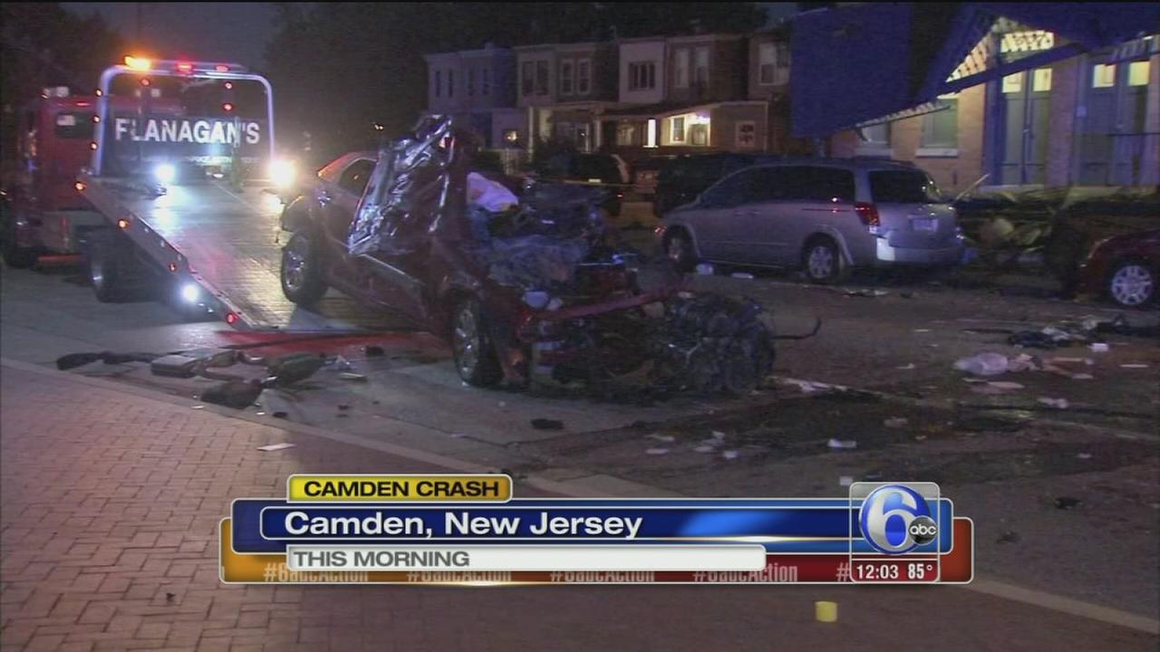 Driver identified after car crashes into homes, cars in Camden