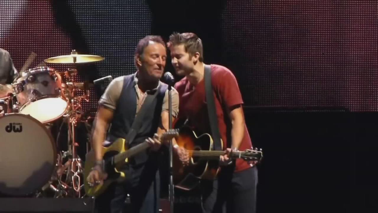 College student steals the show at Bruce Springsteen concert in