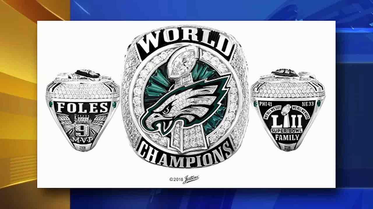 Philadelphia Eagles receive Super Bowl LII championship 