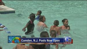 Camden opens first of its two pools to the public - WHYY