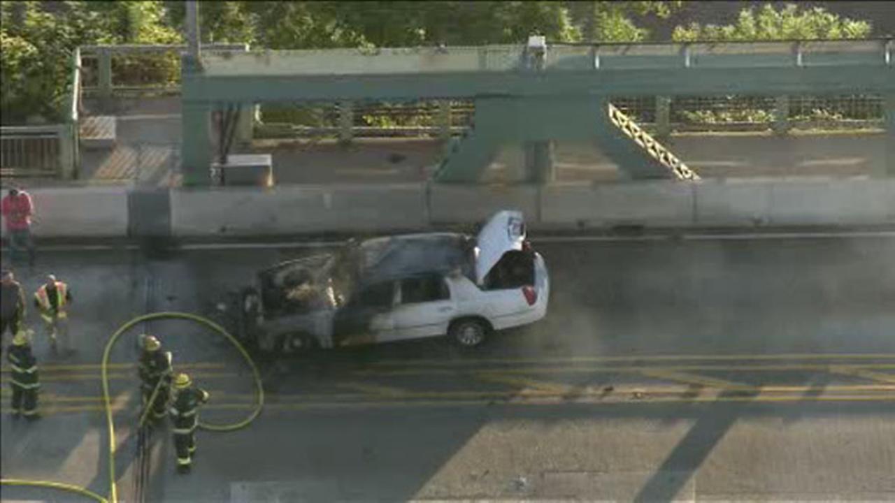 Lanes reopen on TaconyPalmyra Bridge after car fire