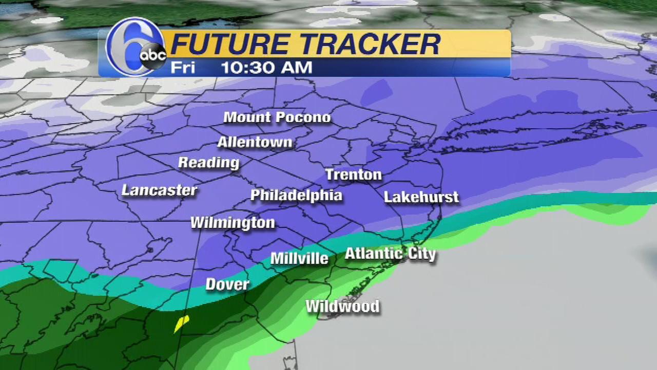 MAPS Tracking Friday's winter storm