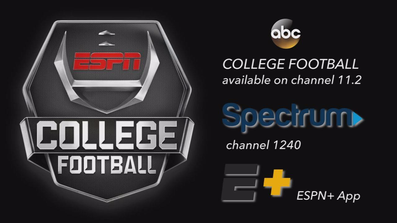 ABC college football airing on 11.2, Spectrum 1240, ESPN app