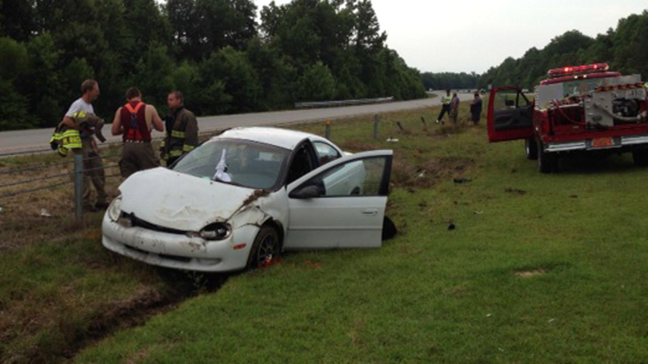 Passenger's arm severed in Johnston County crash