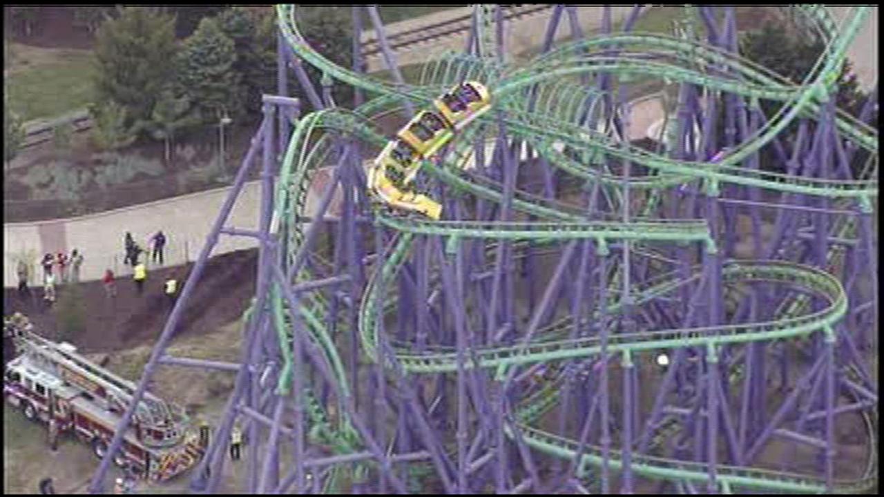 24 riders rescued from stuck roller coaster at Maryland Six Flags