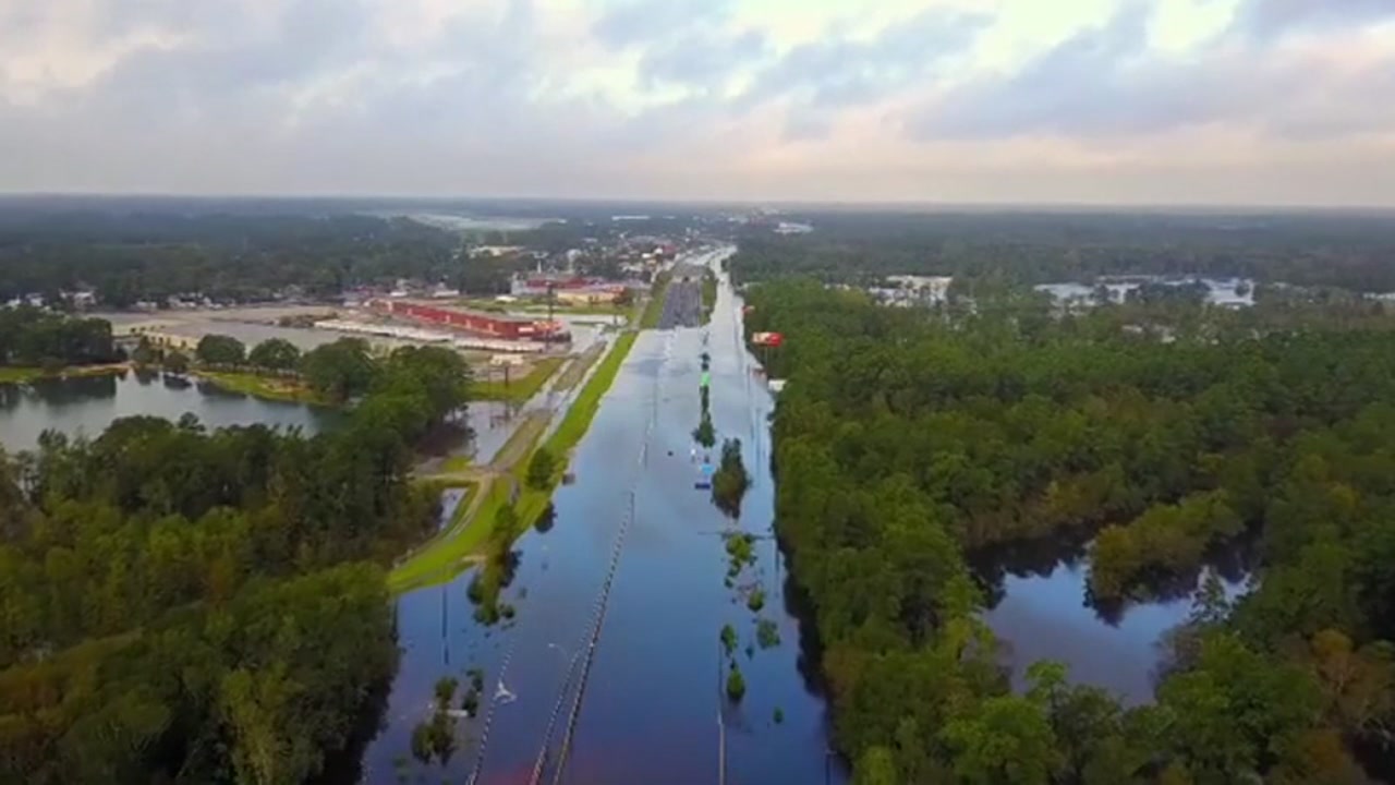 Wilmington aerials Drone footage shows Hurricane Florence damage in