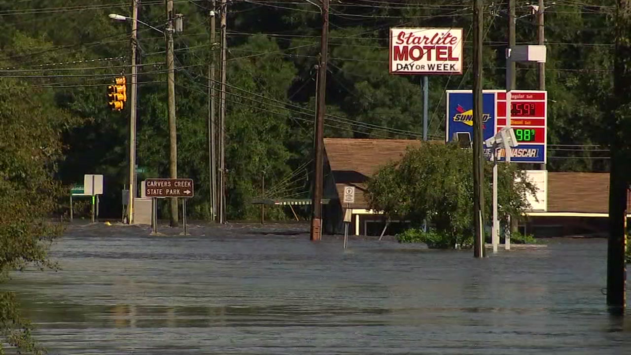 I40 flooding North Carolina Department of Transportation shares video