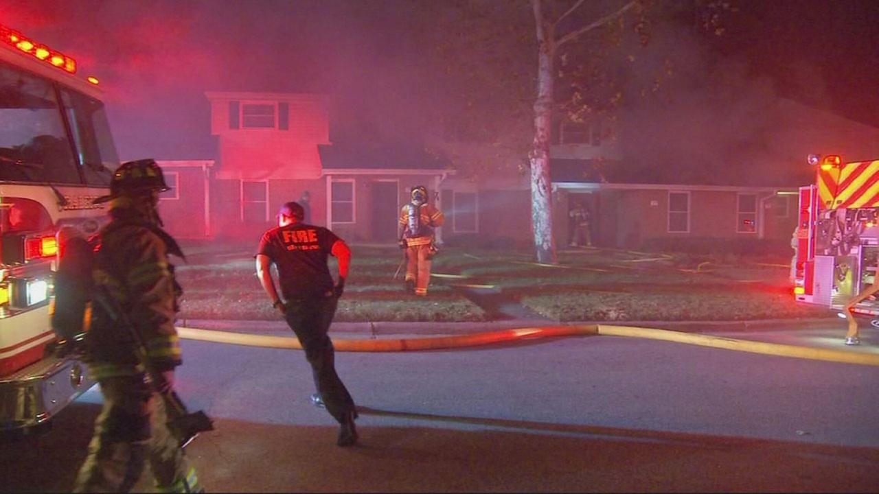 Fire investigators say Raleigh apartment fire intentionally set