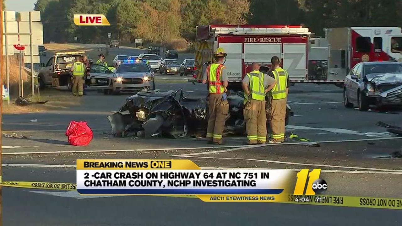 4 hurt when dropped phone leads to crash in Chatham County