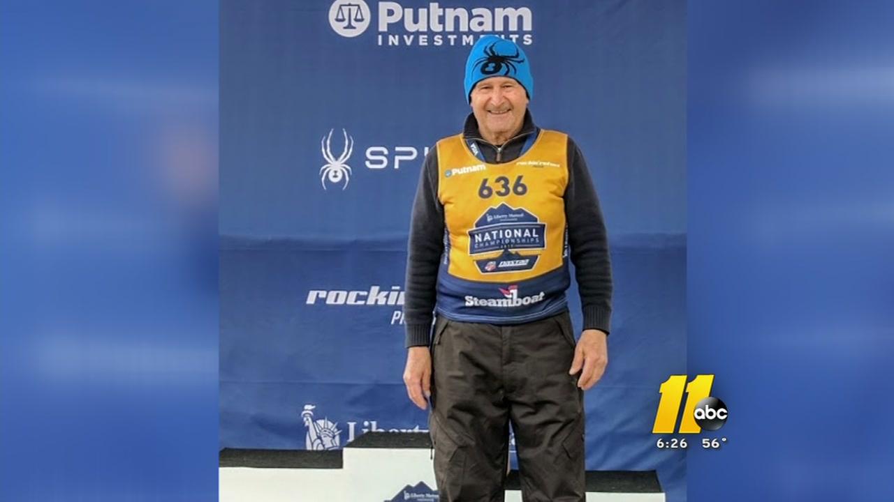 81-year-old Cary man wins skiing medal | abc11.com