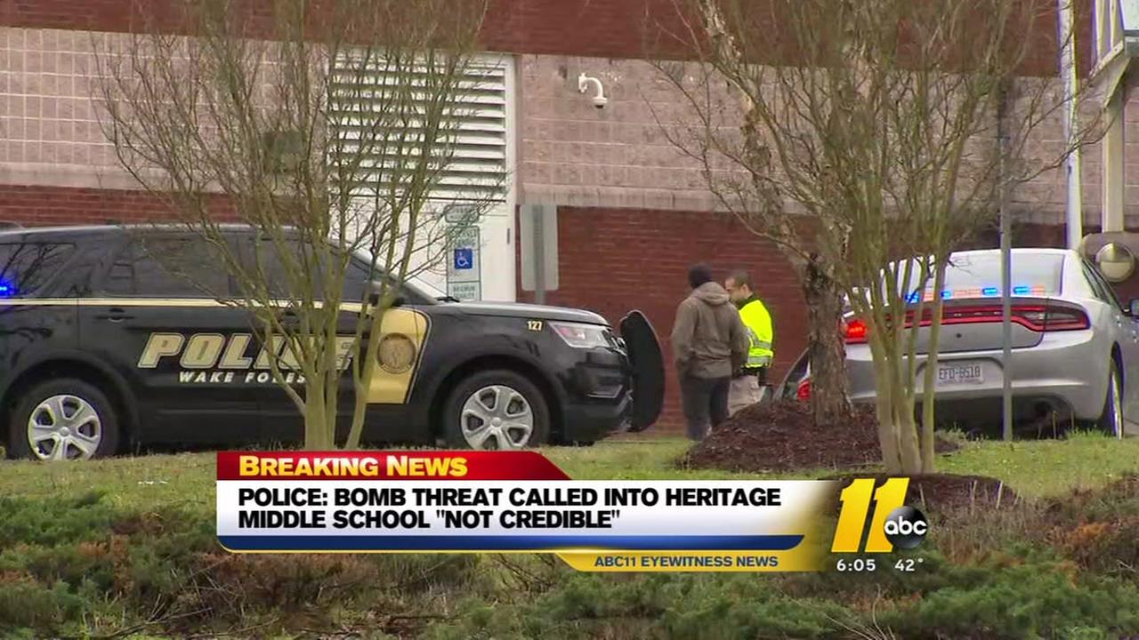 'No credible threat' at Wake Forest schools; search on for suspect