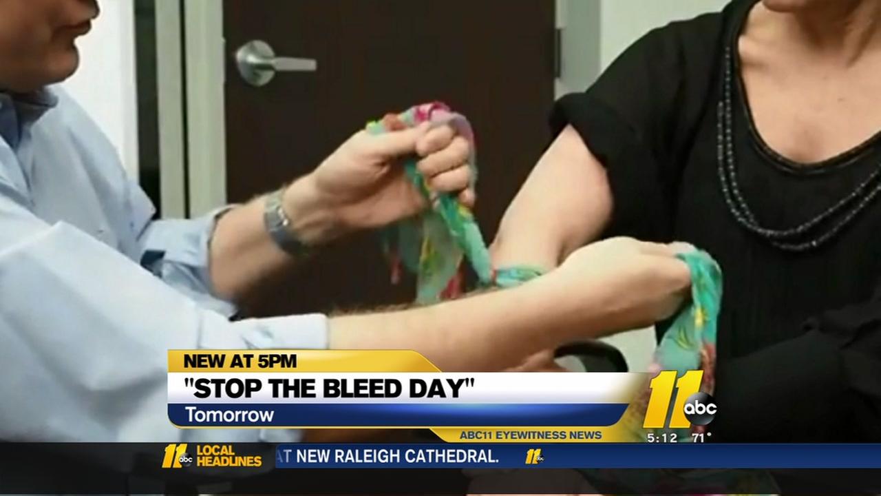 Learn how to make a tourniquet on Stop the Bleed Day