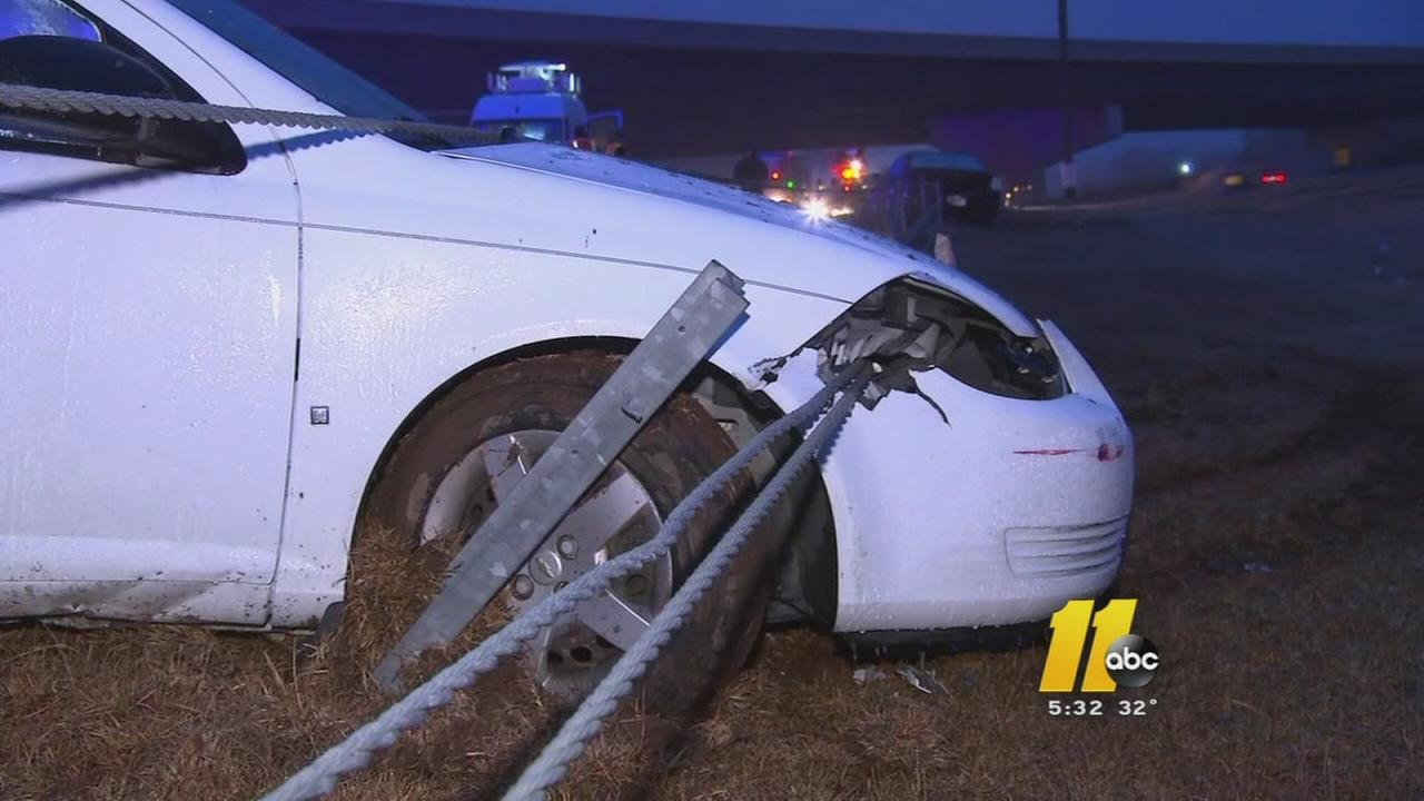 Multiplevehicle crash on I540 east at Creedmoor