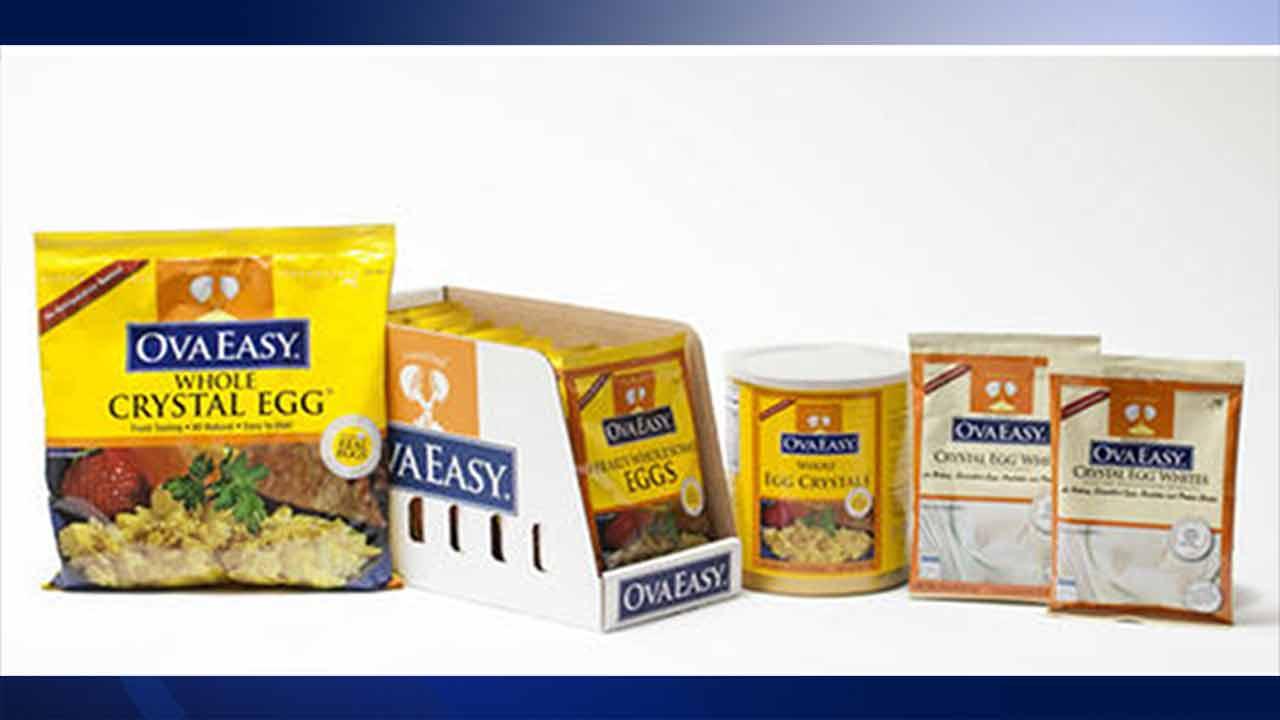 Dried egg products recalled due to possible salmonella contamination