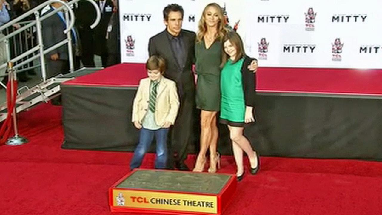 Ben Stiller marks hand, footprints at TCL Chinese Theatre | abc7news.com