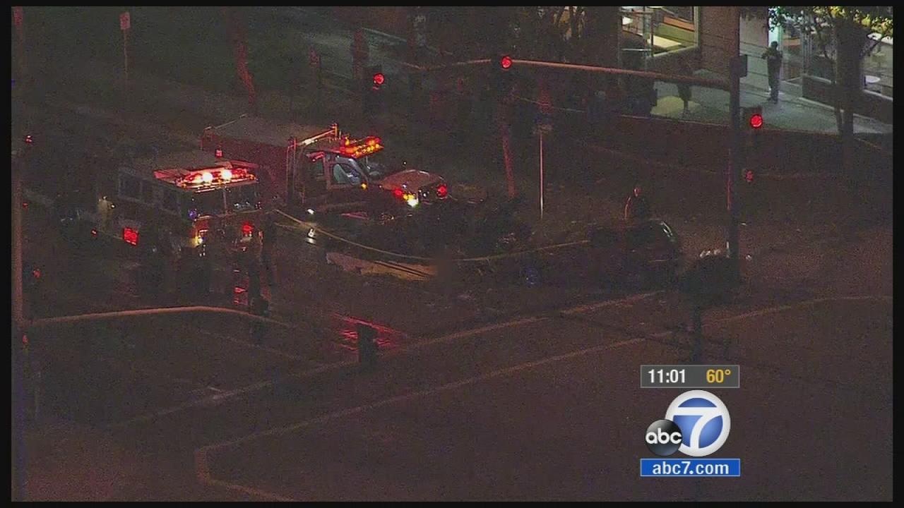 Fontana car crash Adult, child killed