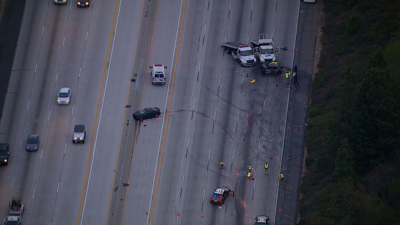 Westbound 118 Fwy Reopened After Big Rig Crash | Abc7.com