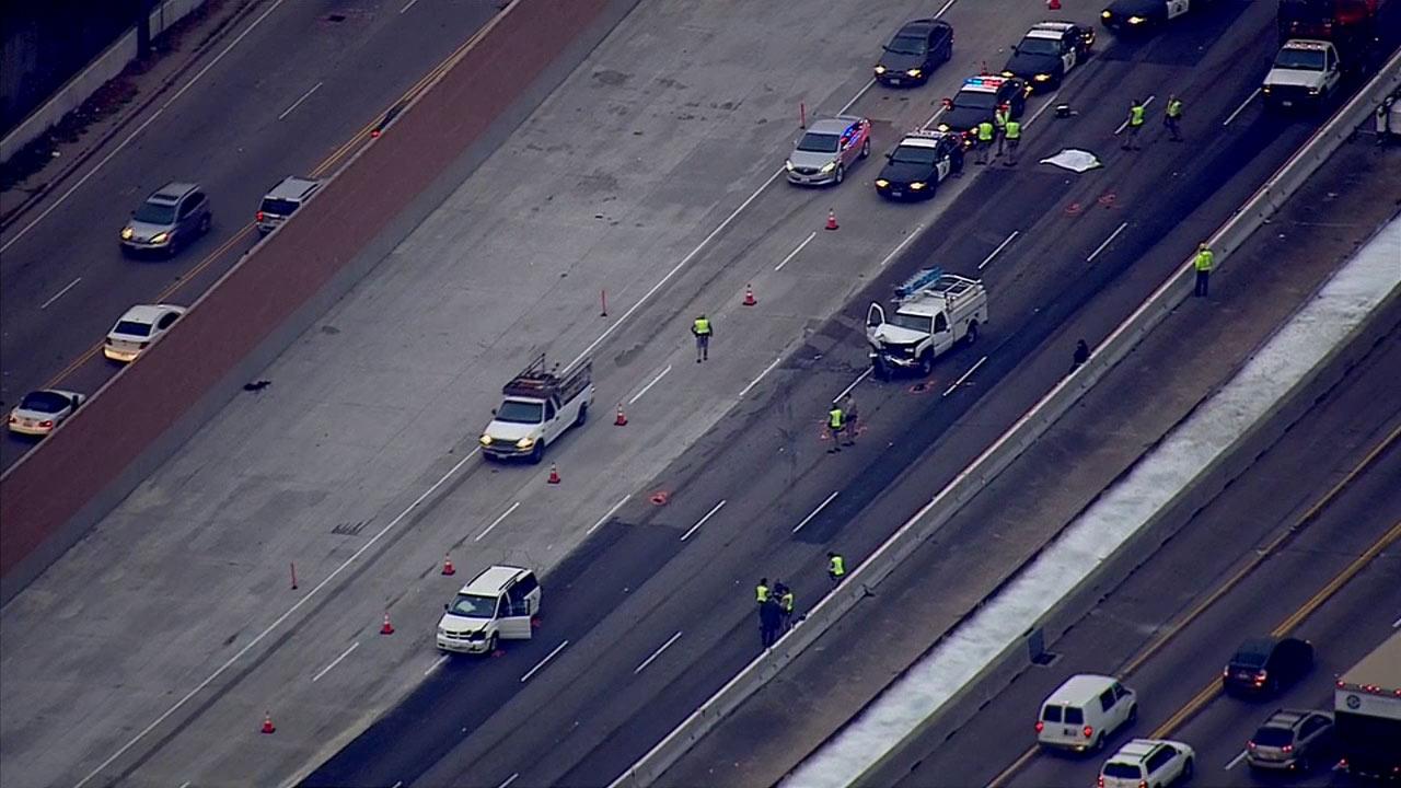 405 North Accident Pedestrian Killed Lanes Closed 405 North Accident Pedestrian Killed Lanes Closed