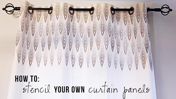 How to Stencil Curtain Panels