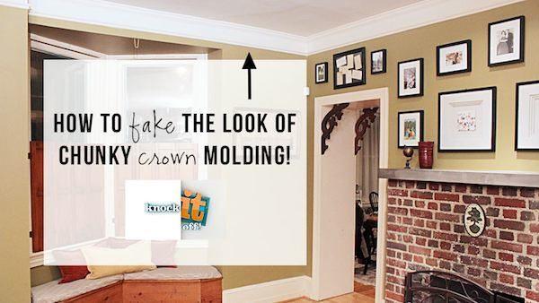 Diy Faux Crown Molding Knock It Off The Live Well Network