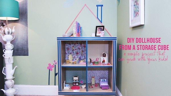 bookshelf dollhouse diy