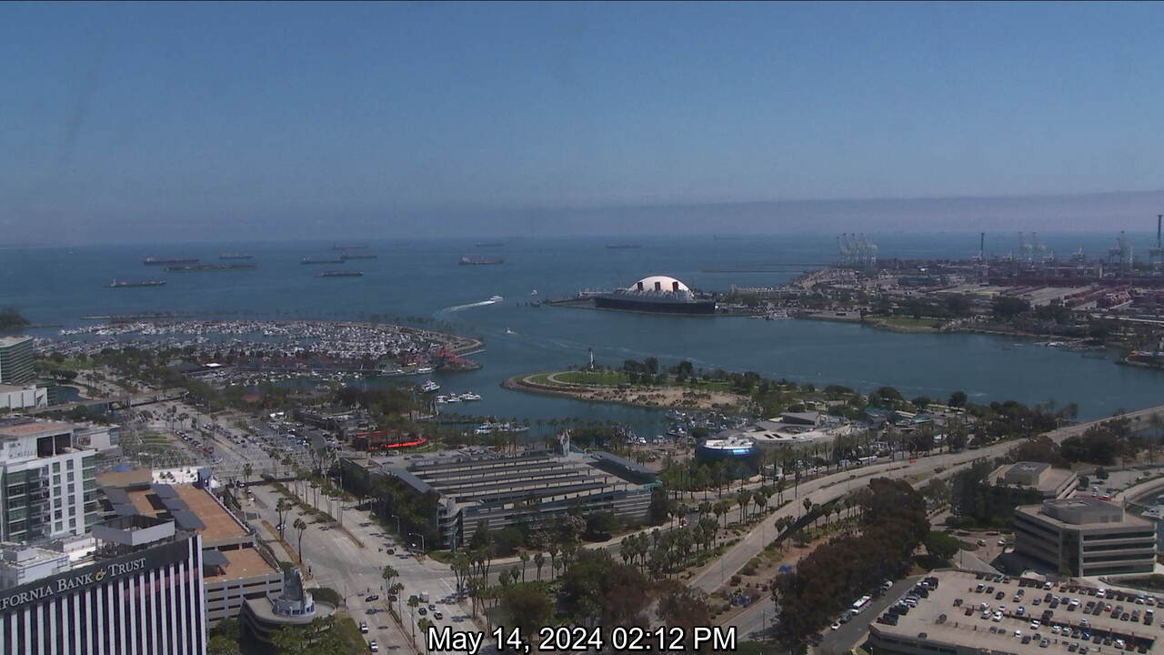 Веб камера Лос Анджелес Панорама залива