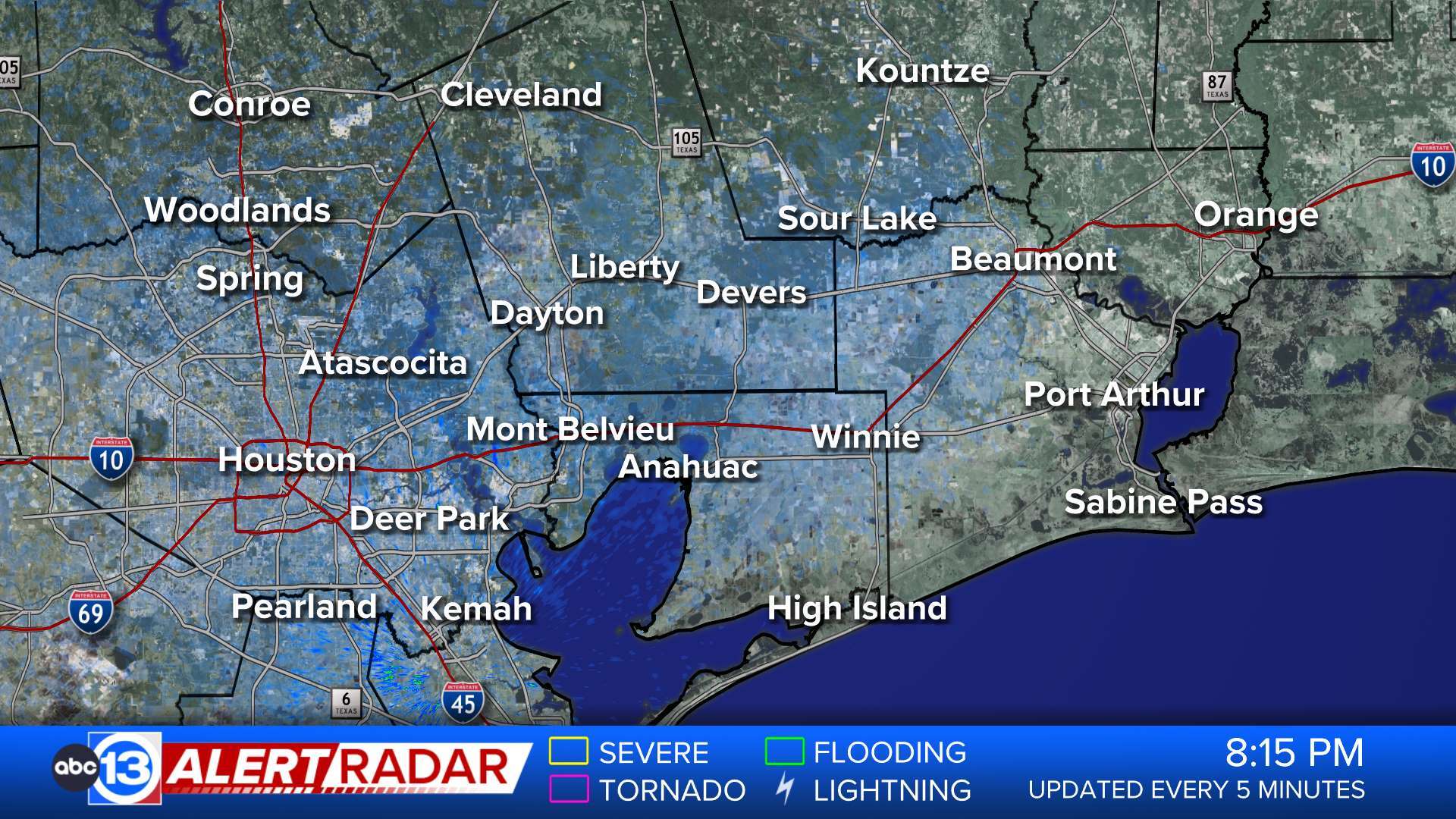 Chambers Liberty Radar Abc13 Houston